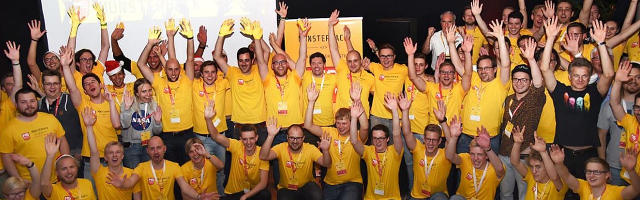 Teilnehmer des Münster Hack im Gruppenbild