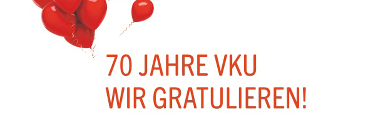 70 Jahre VKU – items gratuliert