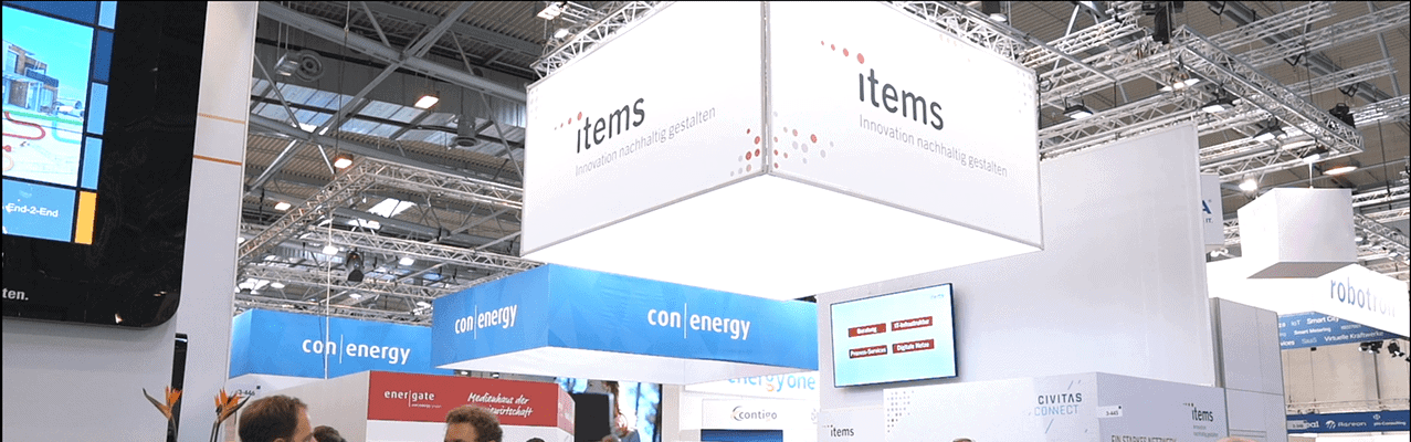 items Stand auf der E-world 2022